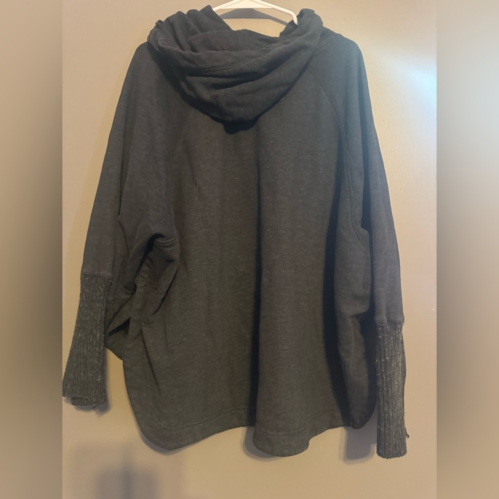 Roots Charcoal Oversized Hoodie Sweater - Picture 3 of 5